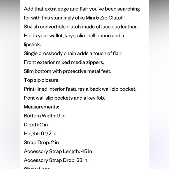 π NWOT Mint 5 Zip Rebecca Minkoff - Picture 12 of 15